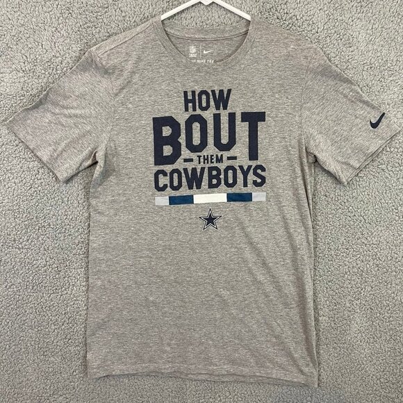Nike Dallas Cowboys Men’s Small How Bout Them Boys Grey Short Sleeve Tee‎ - Picture 2 of 10